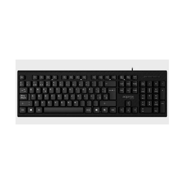 Teclado Y Mouse Approx Appmx235 Usb 1200dpi Teclado Ligero Y Elegante