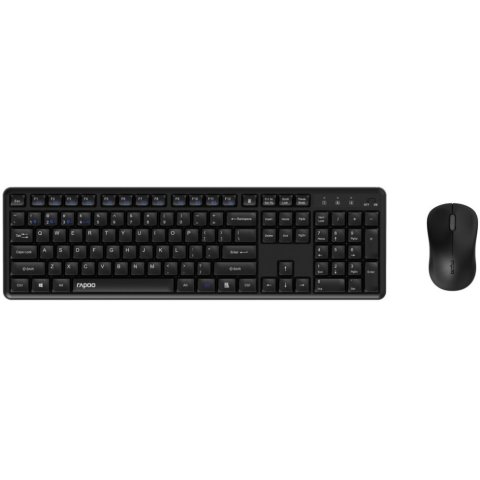 Teclado Y Mouse Rapoo Wireless Y Bluetooth 8150m Silent 2,4ghz Bt 4.0 Bt 5.0 1300dpi Nano Usbnegro Multi Mode