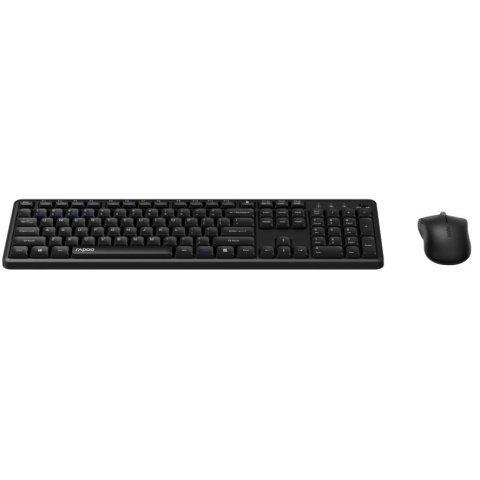Teclado Y Mouse Rapoo Wireless Y Bluetooth 8150m Silent 2,4ghz Bt 4.0 Bt 5.0 1300dpi Nano Usbnegro Multi Mode