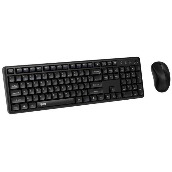 Teclado Y Mouse Rapoo Wireless Y Bluetooth 8150m Silent 2,4ghz Bt 4.0 Bt 5.0 1300dpi Nano Usbnegro Multi Mode