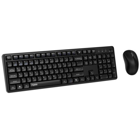 Teclado Y Mouse Rapoo Wireless Y Bluetooth 8150m Silent 2,4ghz Bt 4.0 Bt 5.0 1300dpi Nano Usbnegro Multi Mode