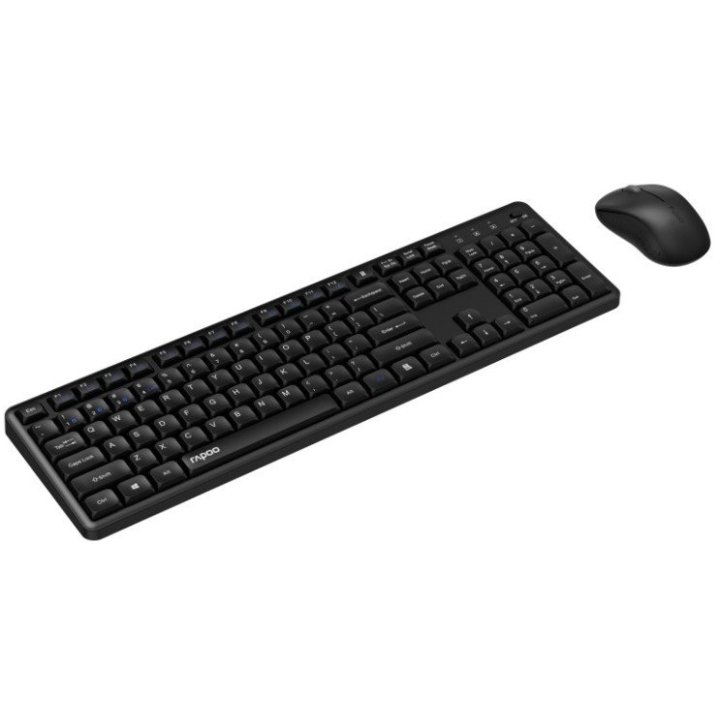 Teclado Y Mouse Rapoo Wireless Y Bluetooth 8150m Silent 2,4ghz Bt 4.0 Bt 5.0 1300dpi Nano Usbnegro Multi Mode