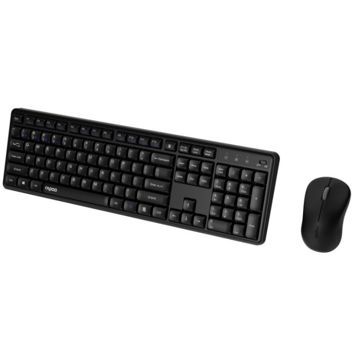 Teclado Y Mouse Rapoo Wireless Y Bluetooth 8150m Silent 2,4ghz Bt 4.0 Bt 5.0 1300dpi Nano Usbnegro Multi Mode