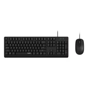 Teclado Y Mouse Rapoo Nx1500 1000dpi Cable 1,5m Color Negro