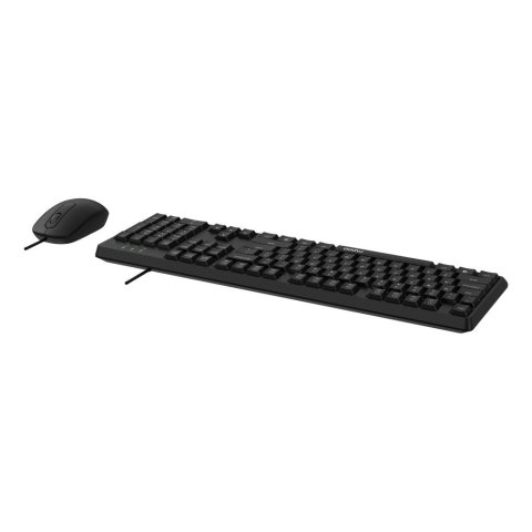 Teclado Y Mouse Rapoo Nx1500 1000dpi Cable 1,5m Color Negro 