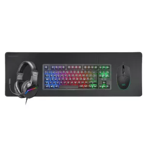 Teclado Mouse Headset Y Alfombrilla Mars Gaming Mcp-rgb3 Black Teclado Tkl H-mech Red Mouse Rgb Flow 3200dpi Headset Frgb Anc 2