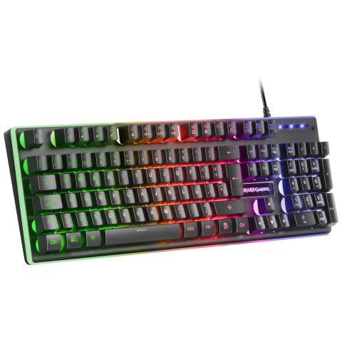 Teclado Mouse Y Alfombrilla Mars Gaming Mcpx Black Telcado Hibrido H-mech Mouse Ultra Ligero 10k Y Alfombrilla Xxl