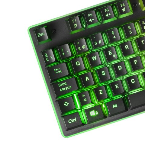 Teclado Mouse Y Alfombrilla Mars Gaming Mcpx Black Telcado Hibrido H-mech Mouse Ultra Ligero 10k Y Alfombrilla Xxl
