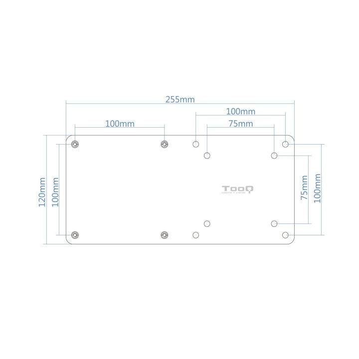 Soporte Para Mini Pc Tooq Tcch0007-b Vesa 75x75 Carga Maxima 3kg