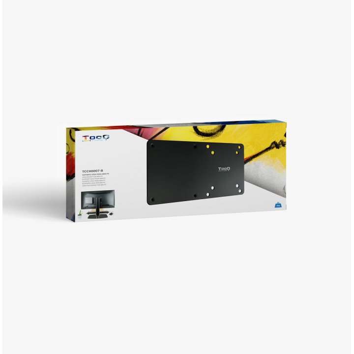 Soporte Para Mini Pc Tooq Tcch0007-b Vesa 75x75 Carga Maxima 3kg