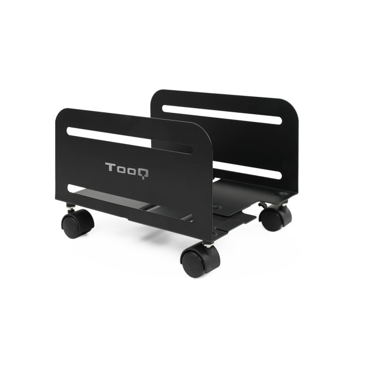 Soporte De Cpu De Suelo Con Ruedas Tooq Umcs0004-b Max. 10kg Ajustable 119-209mm Negro