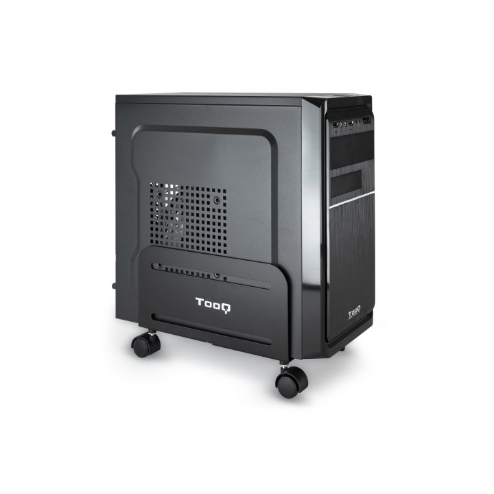 Soporte De Cpu De Suelo Con Ruedas Tooq Umcs0004-b Max. 10kg Ajustable 119-209mm Negro