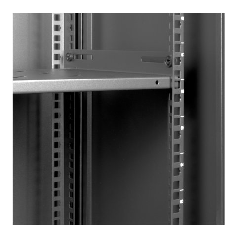 Armario Mural 19" Aiten Data 12u Ai6612s 600 X 600 X 650 2l Color Negro Puerta De Cristal Templado Con Accesorios Ai6612