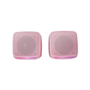 Altavoces 2.0 Mars Gaming Msprop Rosa 10w Usb + Jack Control De Volumen Rgb 2