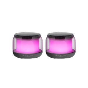 Altavoz Bluetooth 2,0 Mars Gaming Ms-aura Black Rgb 360º Bt 5,3 15w Alimentacion Usb + Jack 3,5mm 2