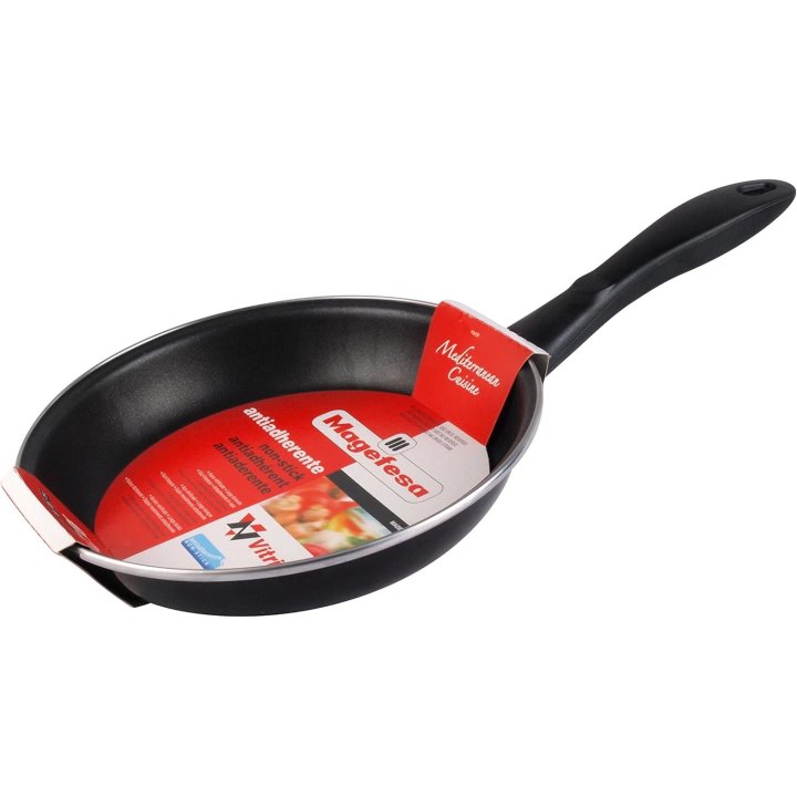 Sarten Magefesa V Negro 26 Acero Antiadherente Todo Tipo Cocinas Lavavajillas