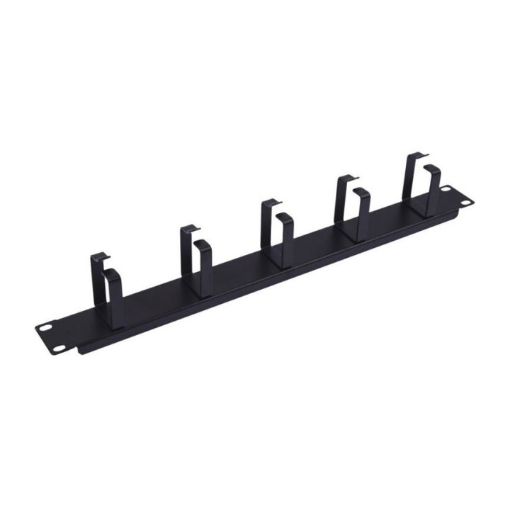 Panel Organizador De Cables Color Negro 1u Para...
