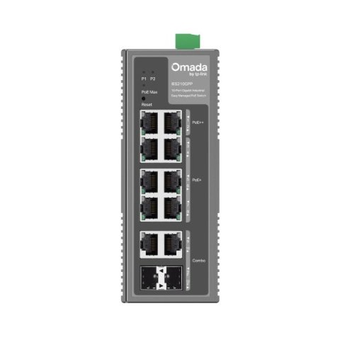 Switch Gestionable L2 Tp-link Ies210gpp 8xgb (2poe++ 6poe+) 2xsfp 240w Diseño Industrial