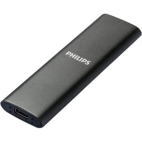 Disco M.2 Externo Philips 250gb Usb-c/usb3.0 540mb Ultra Slim Gris Fm25ss031p