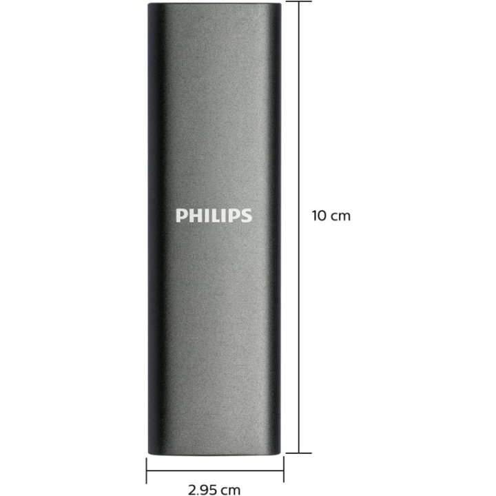 Disco M.2 Externo Philips 250gb Usb-c/usb3.0...