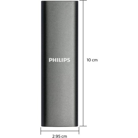 Disco M.2 Externo Philips 250gb Usb-c/usb3.0...