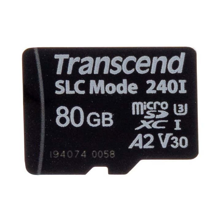 Memoria Sd Micro 80gb Transcend Slc Mode,wide-temp Uhs-i,v30,a2,tlc