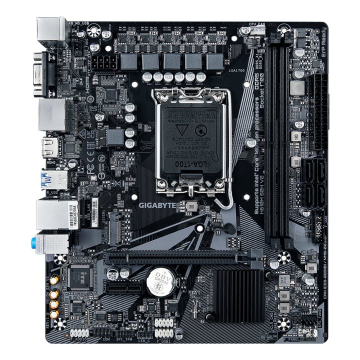 Pb Gigabyte H610m S2h V2 M-atx Skt Lga1700 2xddr5 5600mhz Dp Hdmi Vga Lan M.2