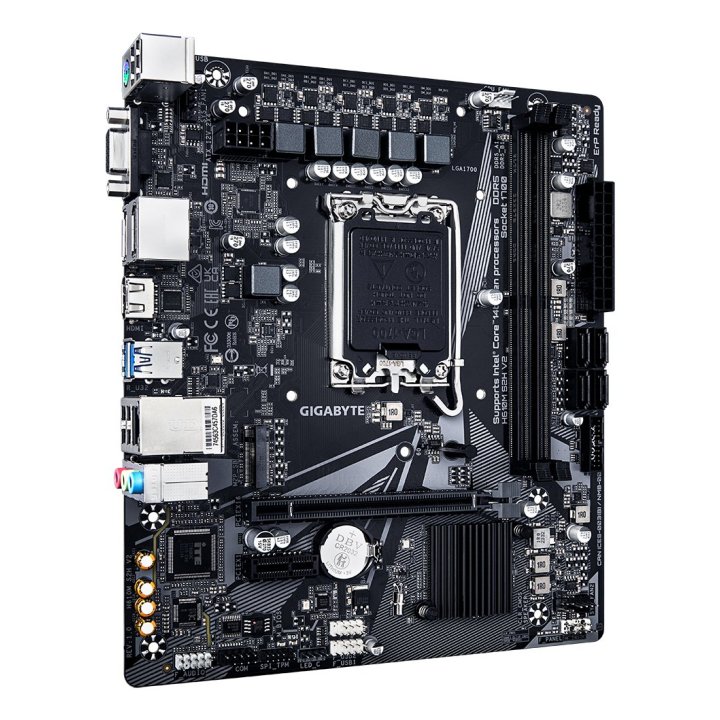 Pb Gigabyte H610m S2h V2 M-atx Skt Lga1700 2xddr5 5600mhz Dp Hdmi Vga Lan M.2