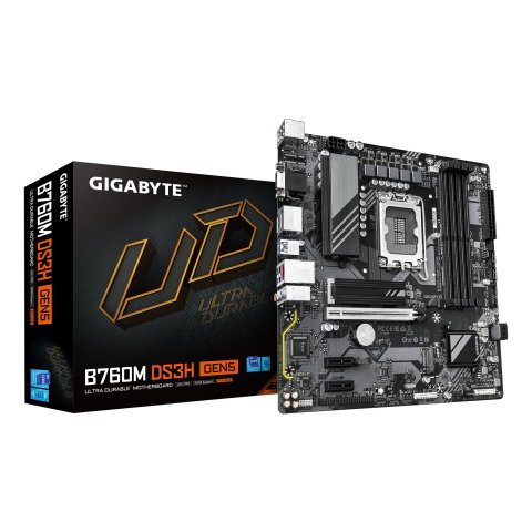Pb Gigabyte B760m Ds3h Gen5 M-atx Skt Lga1700 4xddr5 5600mhz Dp Hdmi Vga Lan M.2