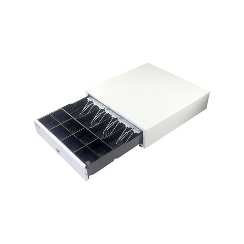 Tpv Cajon Portamonedas Equip Apertura Manual Y Automatica Conector Rj11 Color Blanco