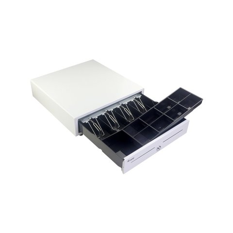 Tpv Cajon Portamonedas Equip Apertura Manual Y Automatica Conector Rj11 Color Blanco