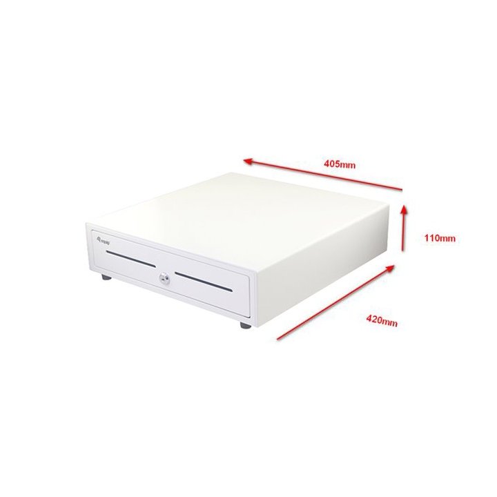 Tpv Cajon Portamonedas Equip Apertura Manual Y Automatica Conector Rj11 Color Blanco