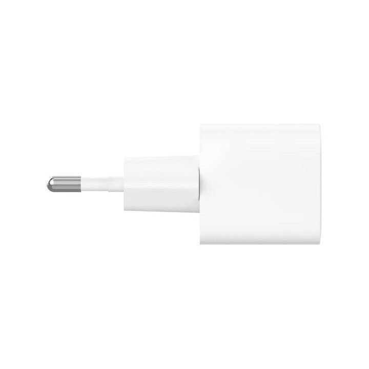 Cargador De Pared Belkin Wca012kq1mwh-b6 Usb-c Pd 25w + Cable Usb-c A Usb-c 1m Color Blanco