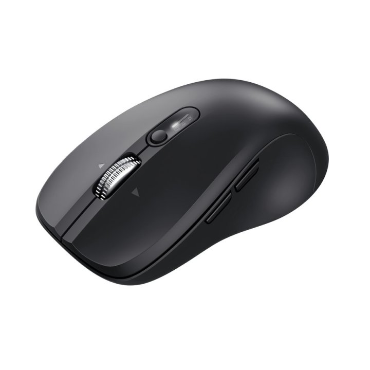 Mouse Trust Wireless Y Bluetooth Ferro Negro 3200 Dpi Ajustable 9 Botones 3 Dispositivos 