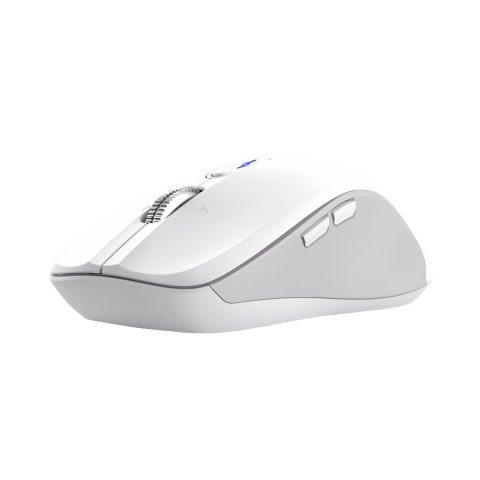 Mouse Trust Wireless Y Bluetooth Ferro Blanco 3200 Dpi Ajustable 9 Botones 3 Dispositivos 