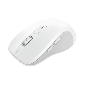 Mouse Trust Wireless Y Bluetooth Ferro Blanco 3200 Dpi Ajustable 9 Botones 3 Dispositivos  2