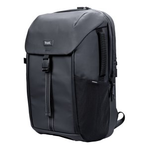Mochila Trust Jersy Color Negro Para Portatiles Hasta 17" 15 Compartimientos 25l