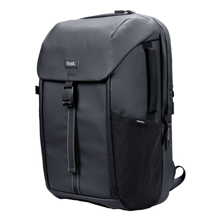 Mochila Trust Jersy Color Negro Para Portatiles Hasta 17" 15 Compartimientos 25l