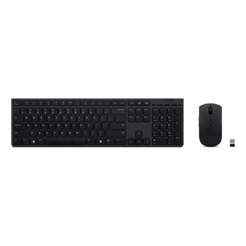 Teclado Y Mouse Lenovo Wireless Recargable  3 Dispositivos 2.4gz Y Bluetooth