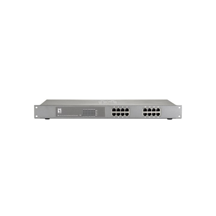 Switch No Gestionable Level One Fep-1612w380 16p 16xpoe 100mb 380w Carcasa Metalica