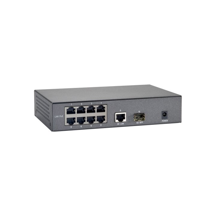 Switch No Gestionable Level One Fgp-1000 10p 8xpoe 100mb 1xgb 1xgb Sfp 120w Carcasa Metalica