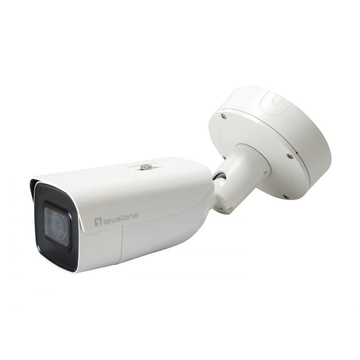 Camara Exterior Ip Level One Fcs-5212 Gemini Fija 6mp H.265 Ip67 Poe Audio Bidireccional