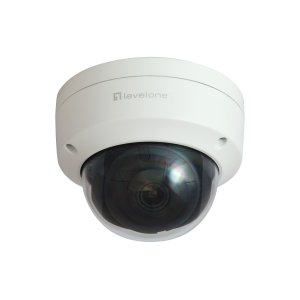 Camara Exterior Ip Level One Fcs-3403 Gemini Fija Domo 4mp H.265 Ip67 Poe Cms 