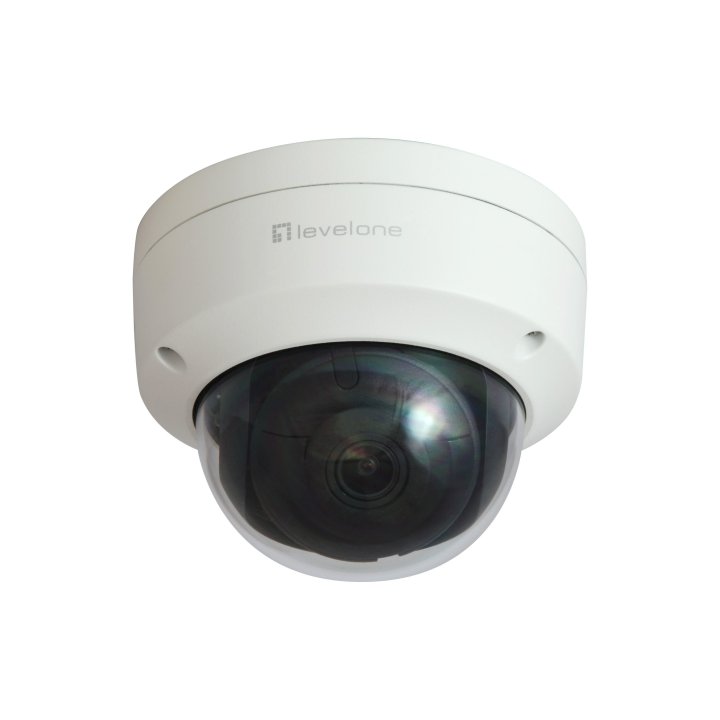 Camara Exterior Ip Level One Fcs-3403 Gemini Fija Domo 4mp H.265 Ip67 Poe Cms 