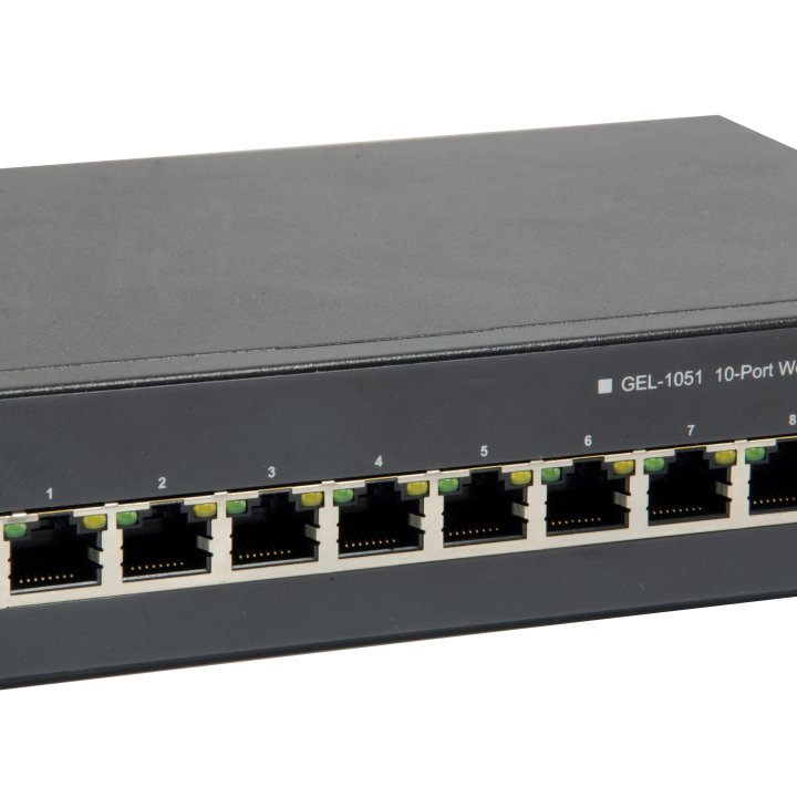 Switch Semigestionable Level One Gep-1051 10p 8xgb Poe 2xgb Sfp 70w Carcasa Metalica 