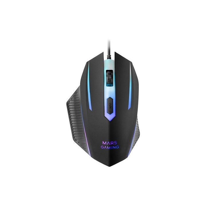 Teclado Mouse Headset Y Alfombrilla Mars Gaming Mcp124profr H-mech Rgb 3200dpi Negro Frances