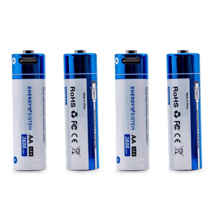 Pilas Aa Recargables Energy Sistem Con Conector...