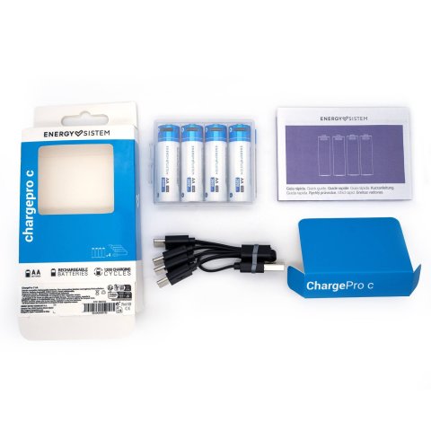 Pilas Aa Recargables Energy Sistem Con Conector...