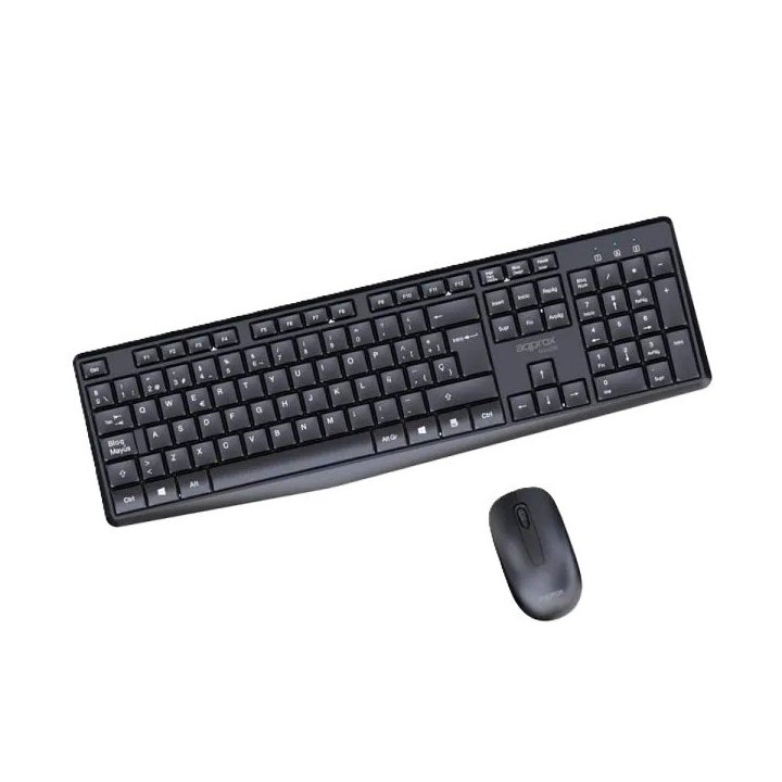 Teclado Y Mouse Approx Wireless Appmx420b 2.4ghz Multimedia 1000dpi Color Negro