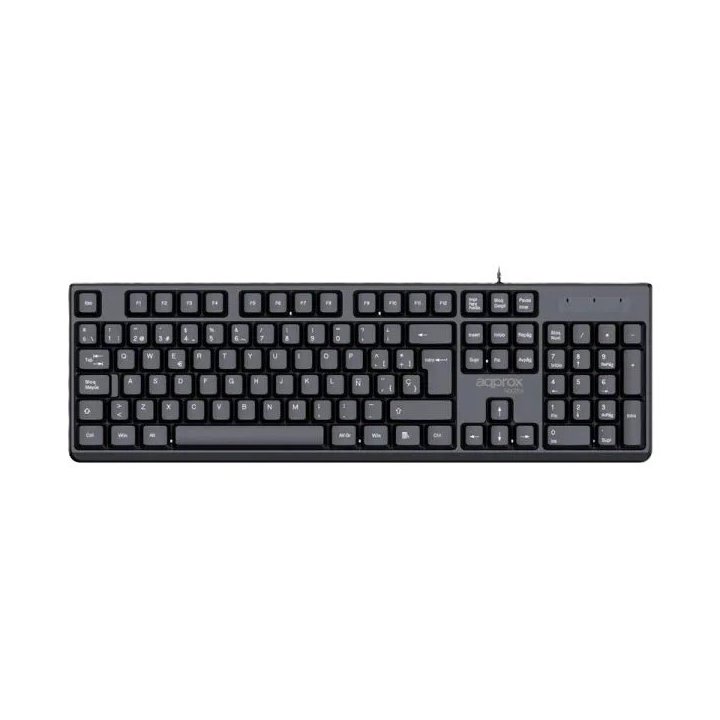 Teclado Approx Appmx205 Usb Cable 1.45m Ligero Y Compacto Color Negro